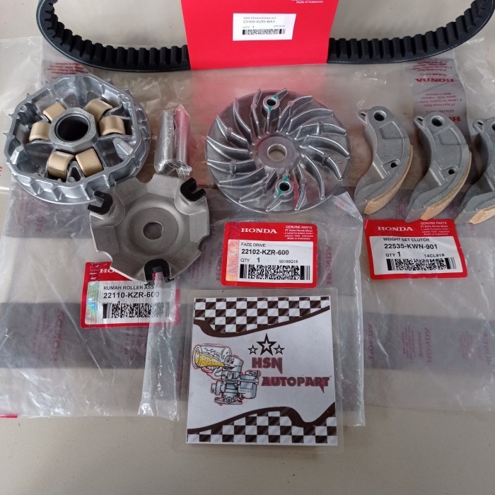 Paket Kampas Ganda Cvt Honda Vario Fi 125 Old/Vario 125 Led/Kode Kzr/