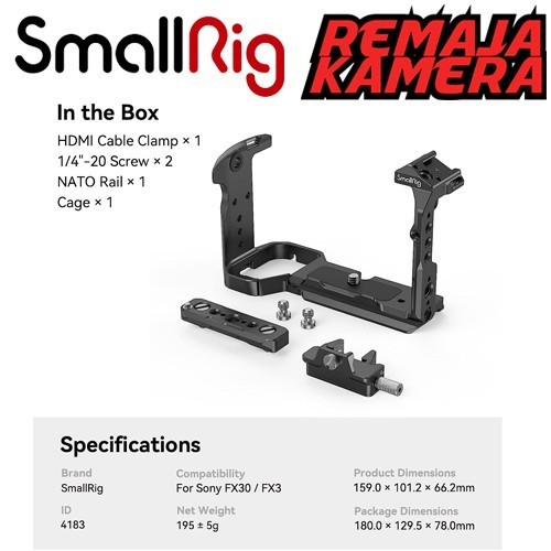 Smallrig Cage For Sony Fx30 / Fx3 4183 - Garansi Resmi