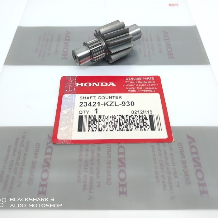 Gigi Gearbox Ratio Transmisi Gardan Honda Beat Fi, Scoopy Fi, Spacy