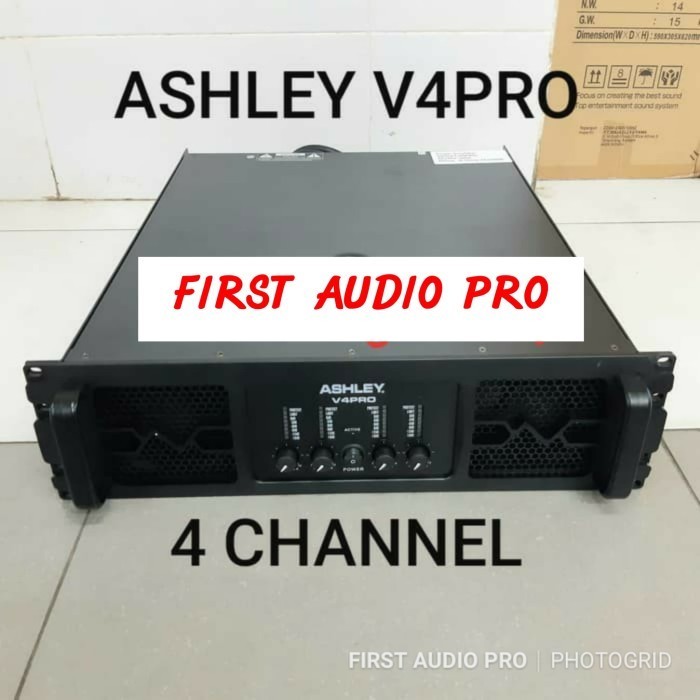 Power Amplifier Ashley V4Pro 4 Channel 4500 Watt Original