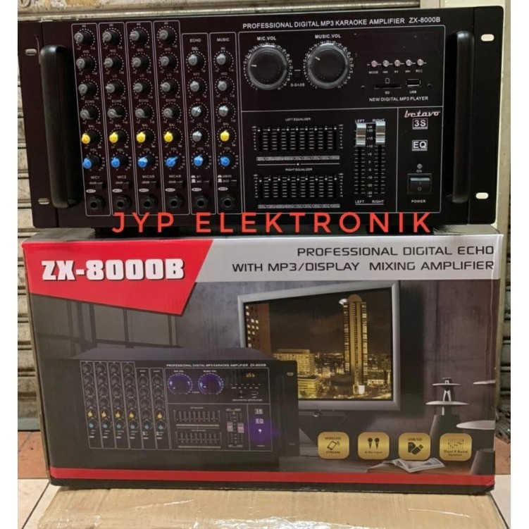 Amplifier Betavo Zx 8000 B / Zx 8000B / Zx8000B Profesional Bluetooth