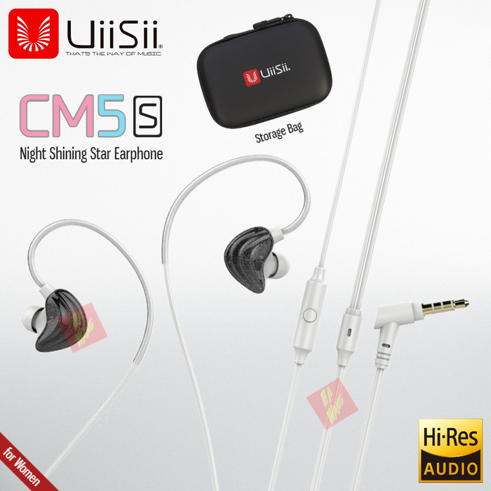 Uiisii Cm5 S Earphone Headset Handsfree Hi-Res Audio
