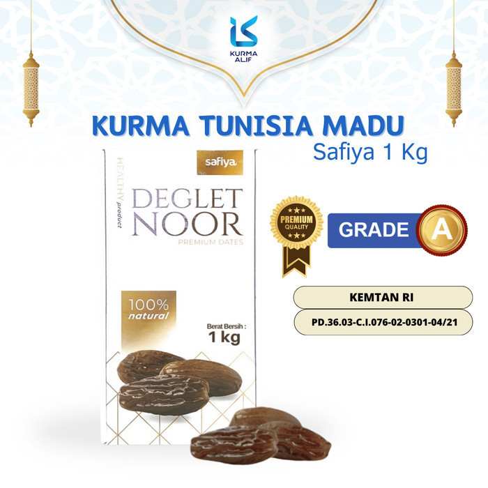 

JUAL Kurma Tunisia Tanpa Tangkai 1 Kg Kurma Deglet Nour Tunisia