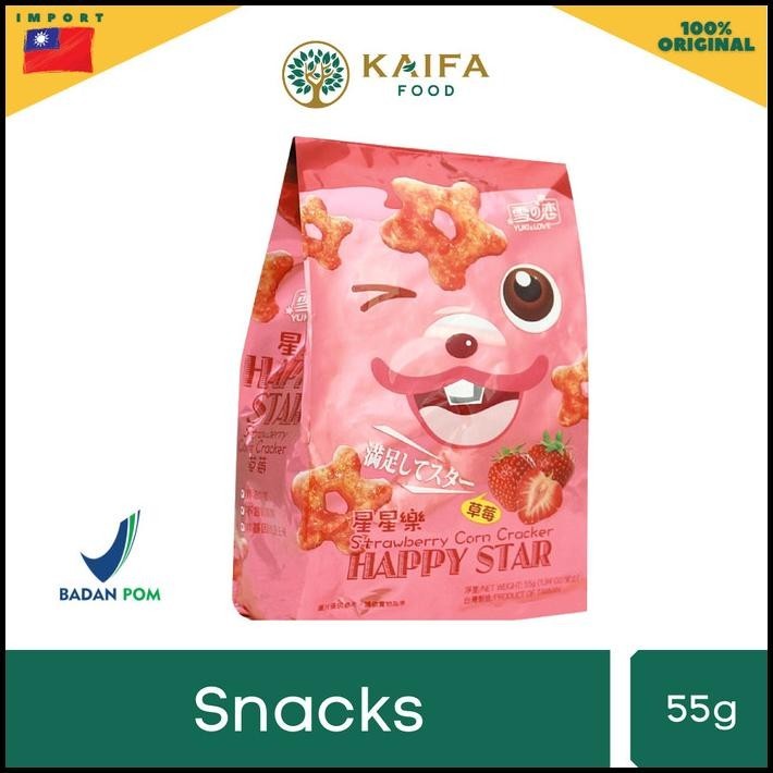 

Happy Star Corn Crackers 55Gr