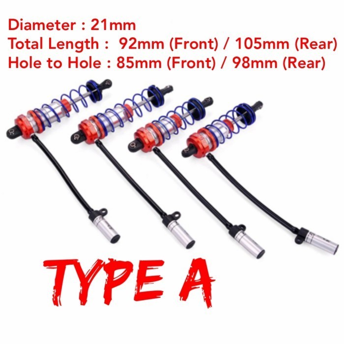 1PCS UNIVERSAL OIL SHOCK ABSORBER RC 1/10 TRAXXAS ZD BUGGY HSP