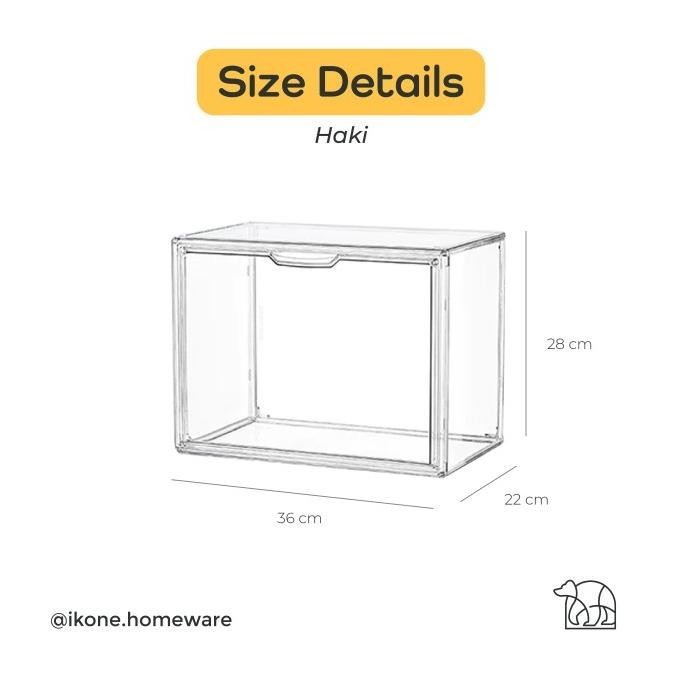 

Discount IkoneHaki Transparent Acrylic Book Magazine Organizer Container
