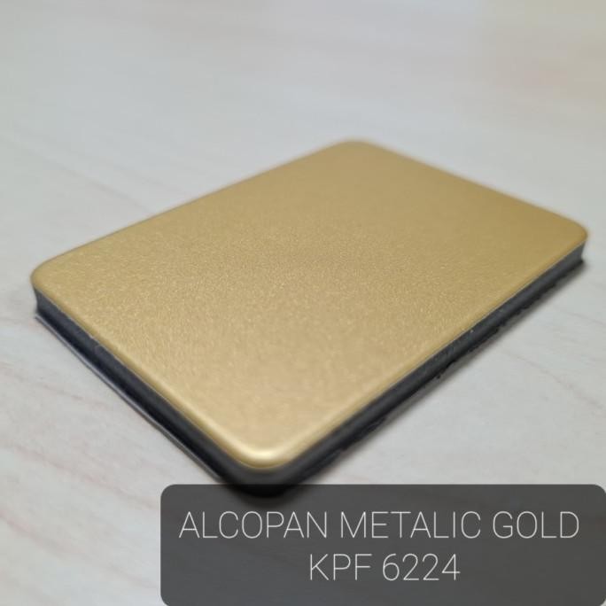 ACP aluminium composite panel Alcopan Metalic Gold PVDF 4mm