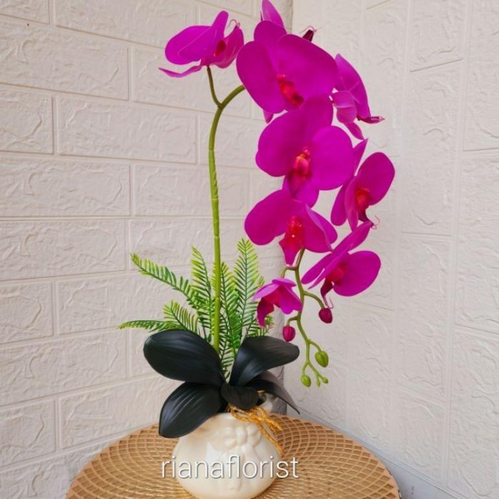 Anggrek Latex Premium Vas Keramik