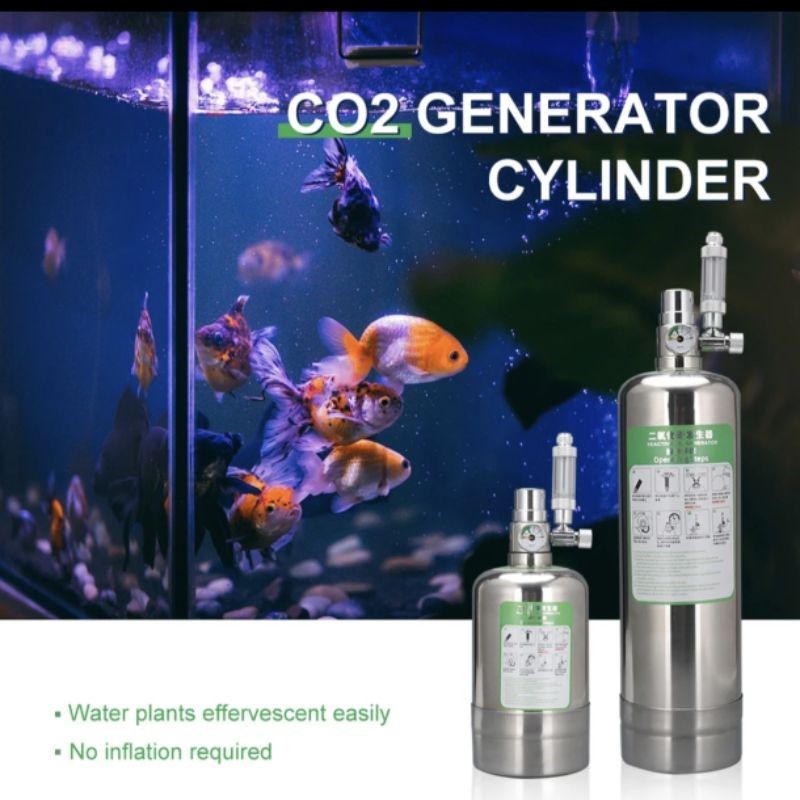 WYIN / ZRDR Tabung Co2 Cylinder 2L Stainless Generator DIY Cisod