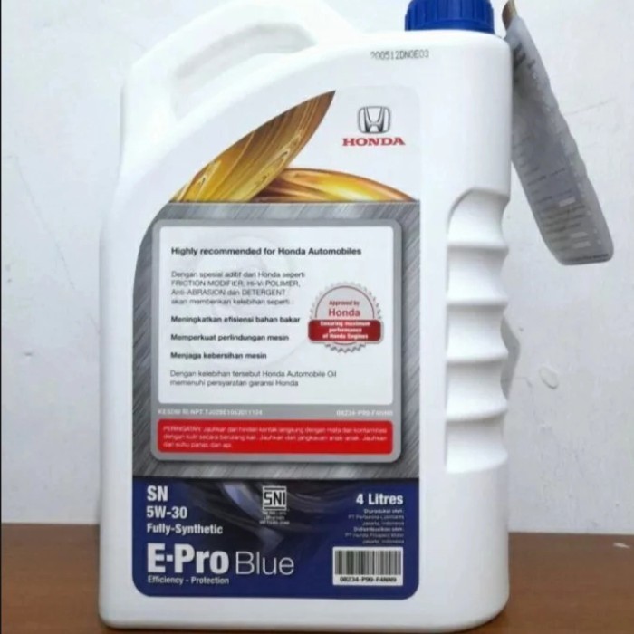 Oli Honda 5W 30 Bensi 4Litr Asli