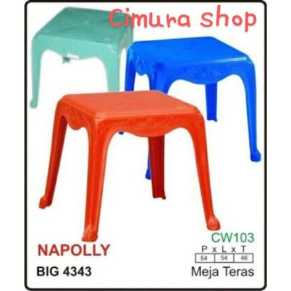 Meja /Meja Plastik/Meja Napolly/Meja Teras/Meja Tamu/Meja Belajar