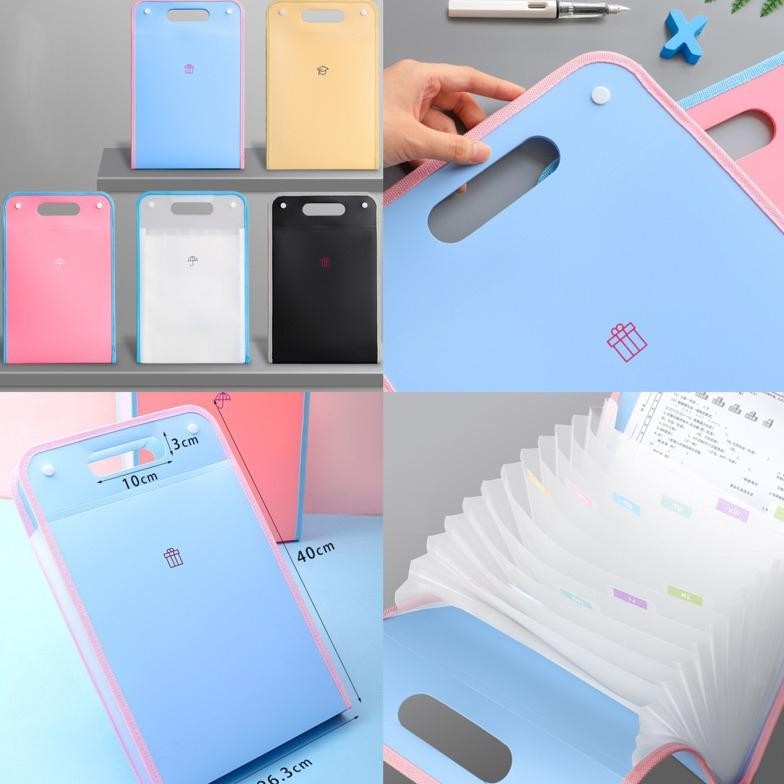 

CUTE MULTI LAYER FOLDER MAP ORGANIZER TEMPAT PENYIMPANAN FILE KERTAS PAPER ORGANIZER COD