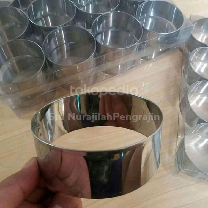 

IA314 Ring burger 10*3 cm cetakan roti cetakan kue Ring cutter 12 pcs CUCI GUDANG