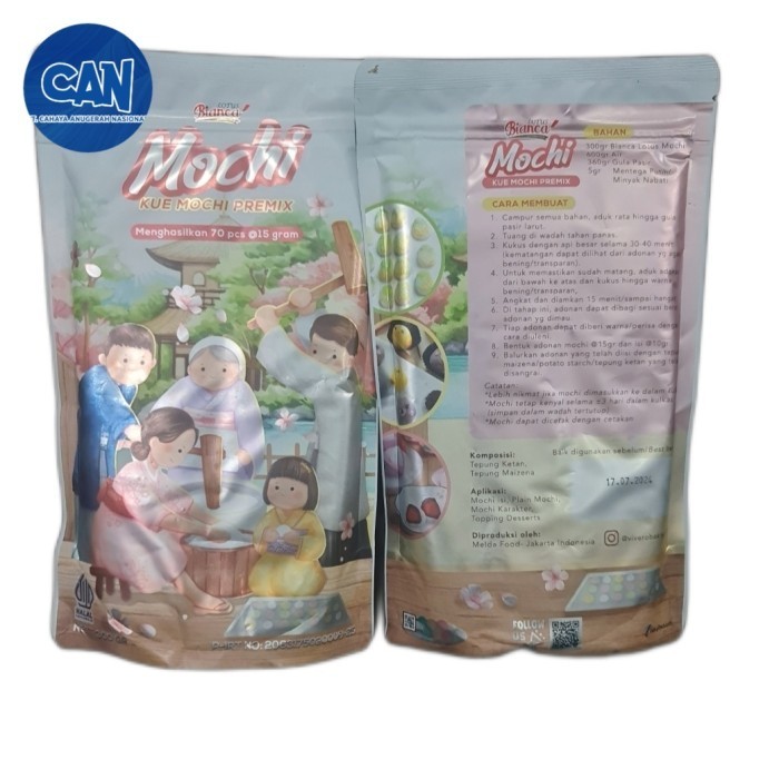 

HB985 Tepung Premiks Bianca Mochi / Moci 300 gram TERMURAH