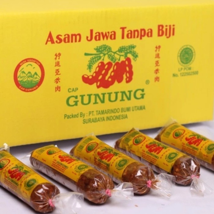 

ZY673 Asam Jawa Tqnpa Biji Cap Gunung untuk bumbu dan bahan masakan CUCI GUDANG