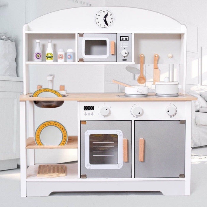 

DO634 Kitchen White Japanese For Kids Mainan Masak Masakan Anak Bahan Kayu H TERBARU