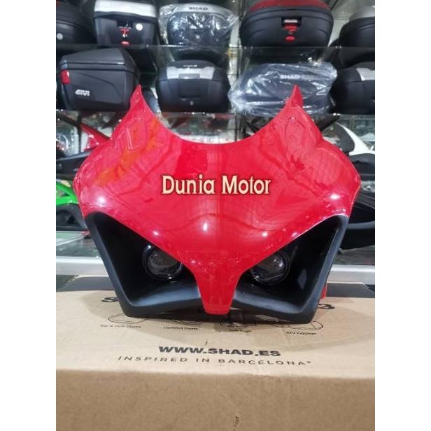 BDC KEDOK TOPENG COVER LAMPU GSX 150 R MODEL DUCATI - MODEL CBR 250 TERLARIS