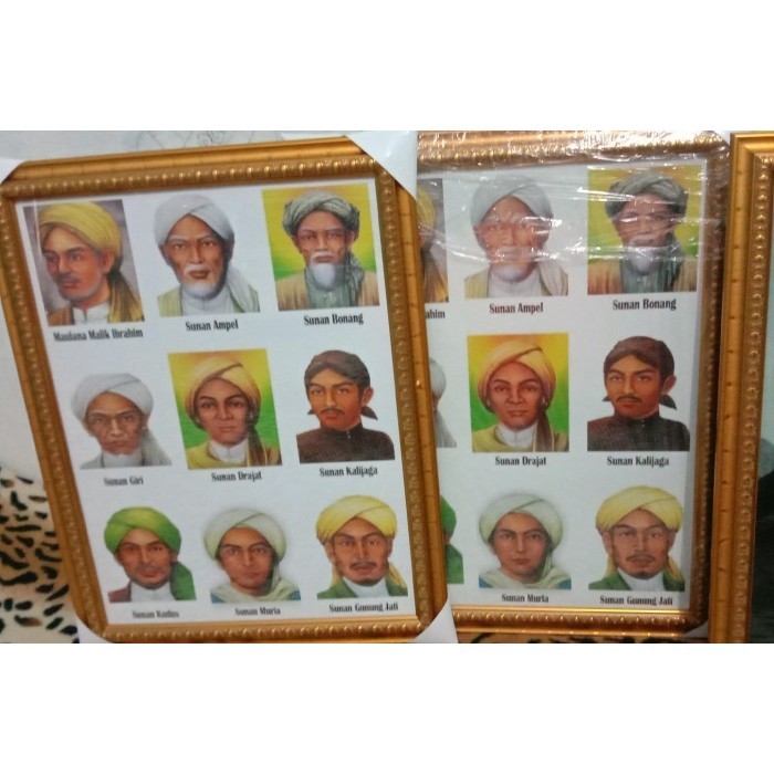 Bingkai Kaca Foto Wali Songo
