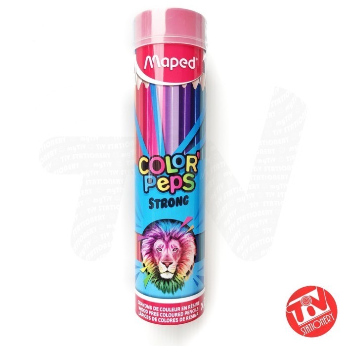 

Pensil Warna Maped Color' Peps Strong 24 Colors (Metal Tube) -Anza Wahda