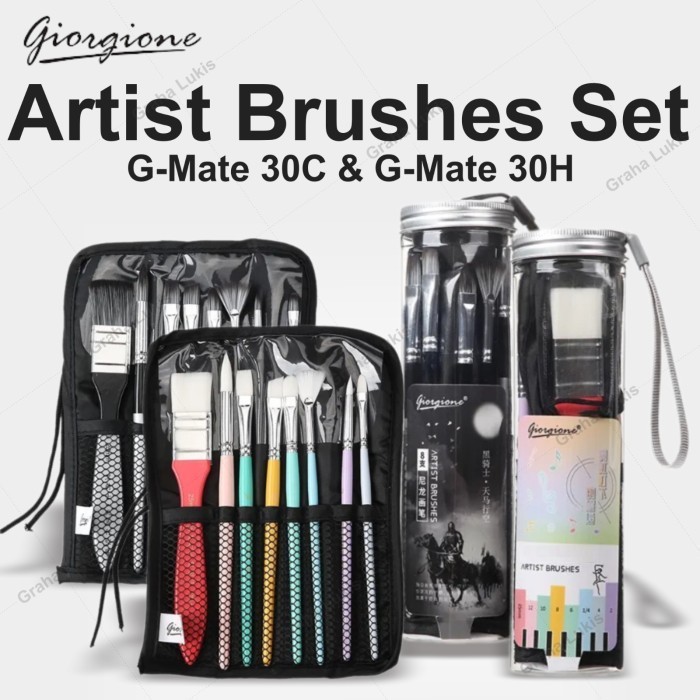 

Giorgione Artist Brushes Set G-Mate 30C & G-Mate 30H - Kuas Set -Anza Wahda