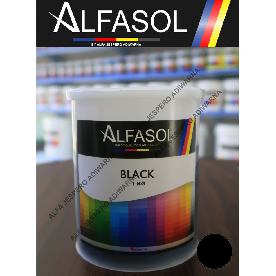 

Alfasol Black 1 Kg, Tinta Sablon Plastisol -Anza Wahda