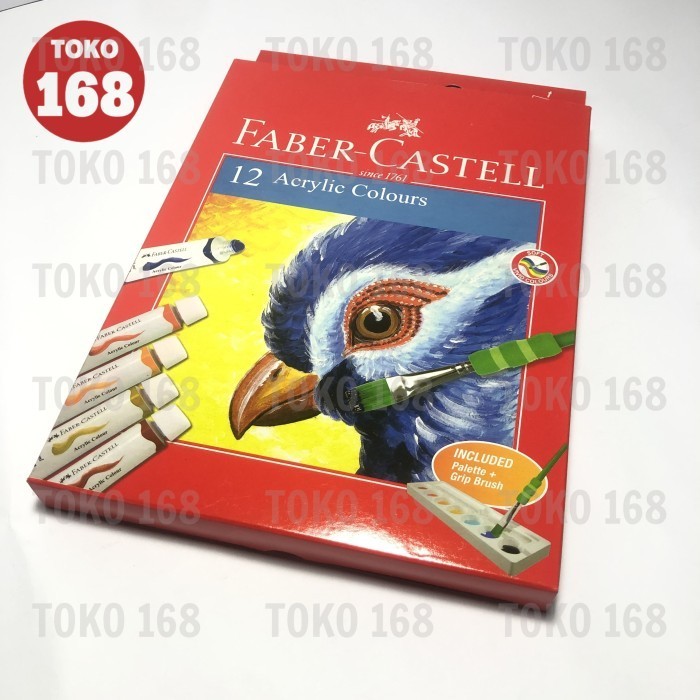

Faber Castell Cat Akrilikacrylic Paint 12 Warna 12 Ml 572312 (Set) -Anza Wahda