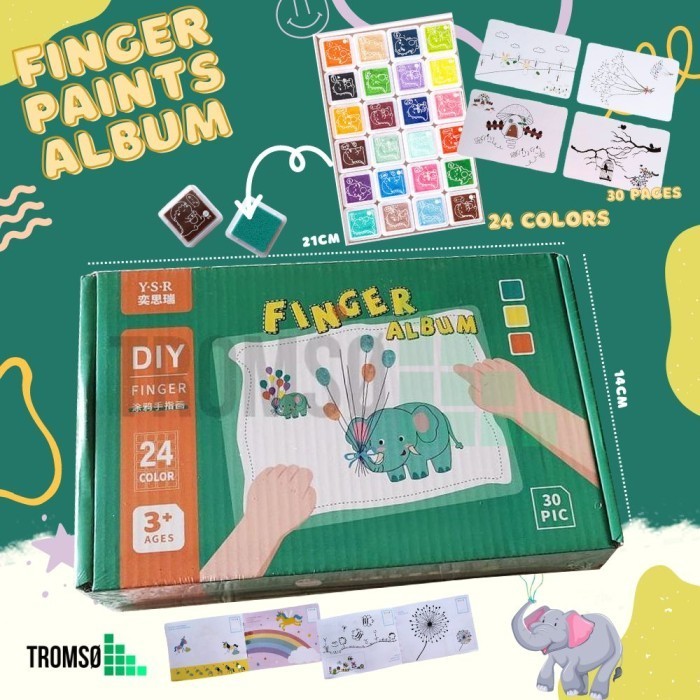 

Tromso Diy Kids Finger Paint Album Art Box Mewarnai Dengan Jari -Anza Wahda