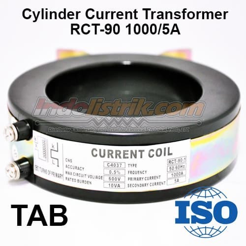 Current Transformer 1000 5 A Tab Rct 90 Round Ct Koil Handal Trafo Arus Panel Listrik Profesional