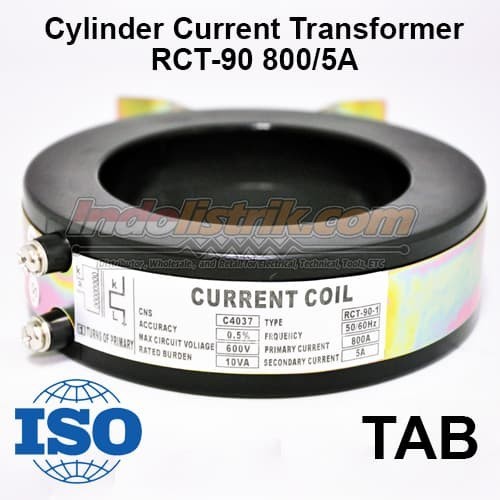 Current Transformer 800 5 A Tab Rct 90 Round Ct Kualitas Pilihan Trafo Arus Panel Listrik