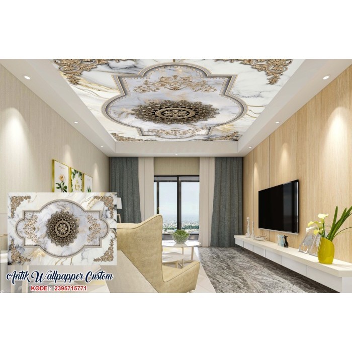 Wallpaper Custom Plafon 3D - Wallpaper Mewah - Wallsticker