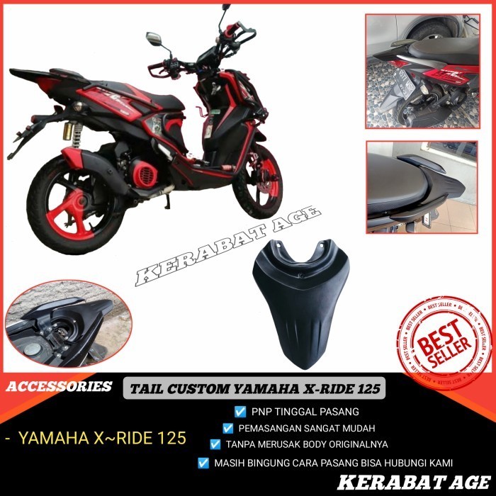 New Aksesoris X Ride 125 New Custom Buntut Ekor Tril Trail Bebas Ongkir