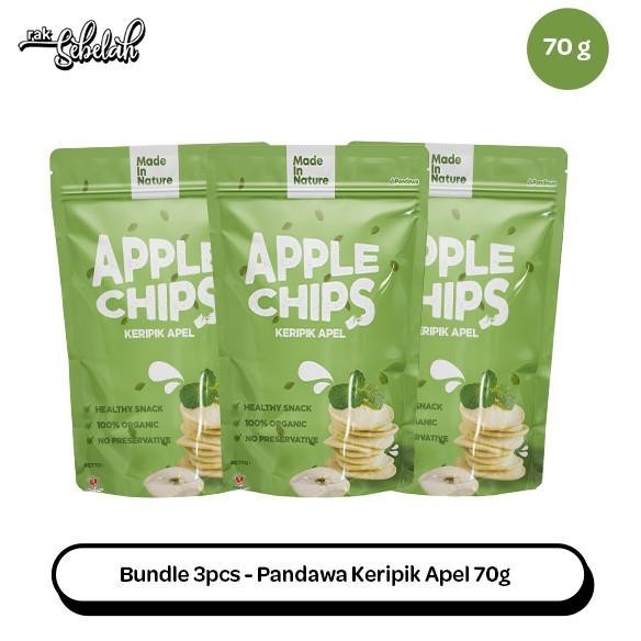 

TERBARU BUNDLE 3PCS - PANDAWA KERIPIK BUAH APEL 70GR DRIED APPLE FRUIT CHIPS !!!!!