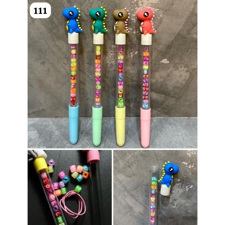 

Original Pulpen Gel Diy Gelang Dino Super Cute Uk 19 /1 Pcs Terbaik