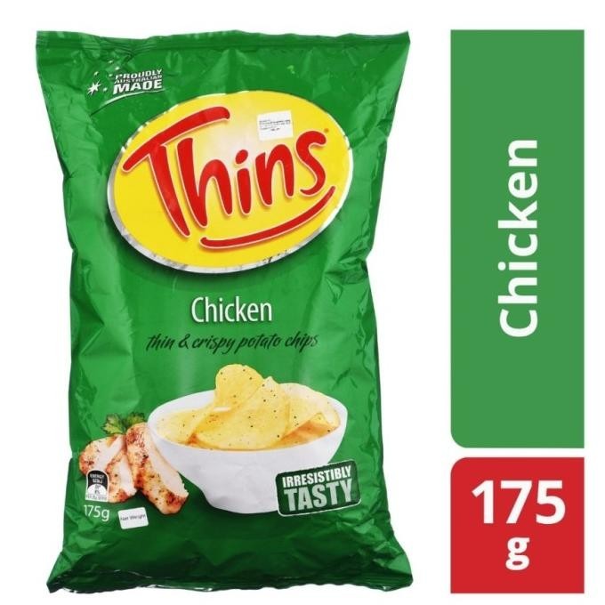 

READY STOCK THINS CHICKEN 175G / THINS KRIPIK KENTANG CHICKEN POTATO CHIPS 175G !!!!!