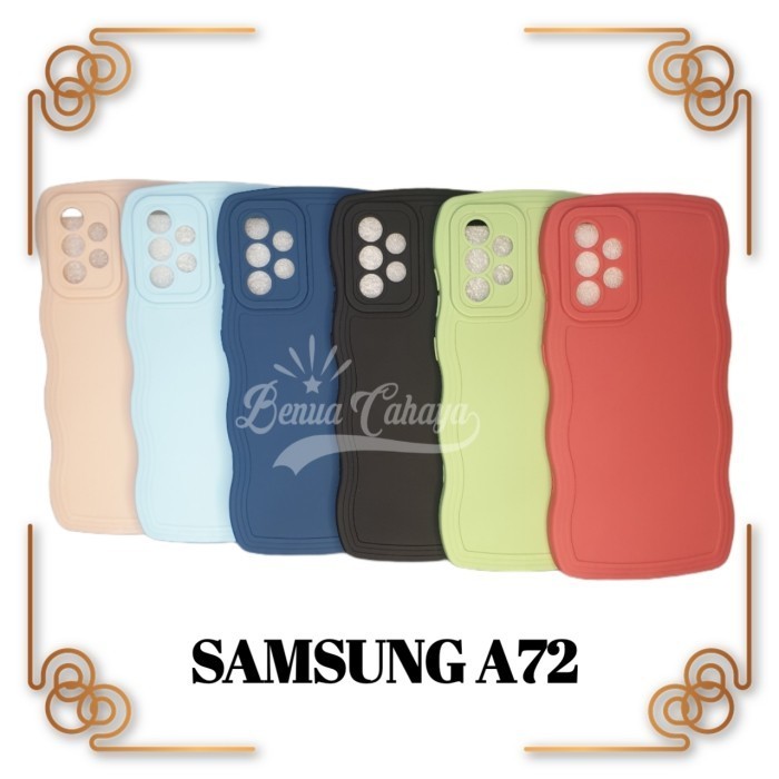 PRM CASE SAMSUNG A72 CASE SILIKON GELOMBANG PROCAMERA