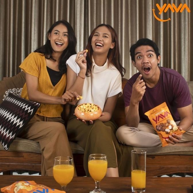 

TERBARU YAVA CARTON PACK POPCORN CARAMEL CASHEW ( 12 X 60G ) !!!!!