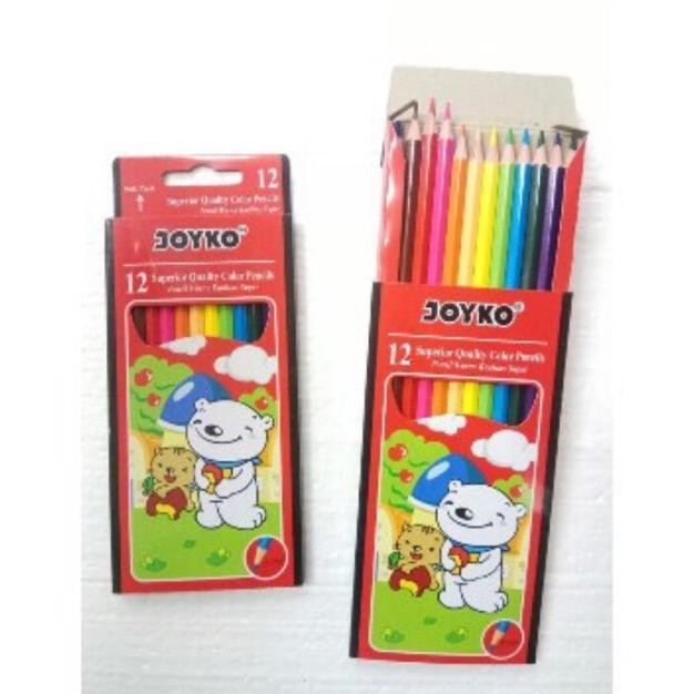 

New Arrival Color Pencil / Pensil Warna Joyko Cp-12Pb Panjang / Pensil Warna Joyko 12 Warna Panjang Harga Discount