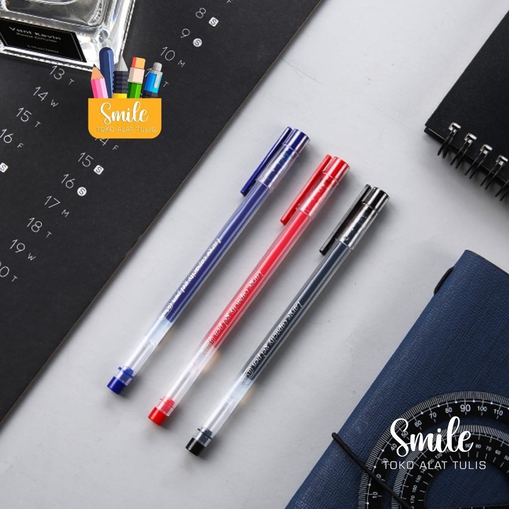 

M&G Y5501 Gel Pen Pulpen Gel Warna Hitam Biru Merah 0.5Mm - Sm4021 Jeffymithomastu