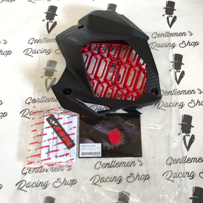 Koso Radiator Guard / Cover For All New N-Max / Motif Carbon