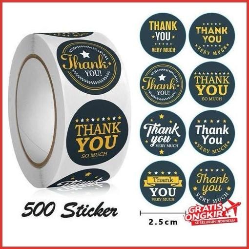

Flash Sale 500Pc Sticker Thank You Sticker Hampers Sticker Toples Kue Promo Hemat