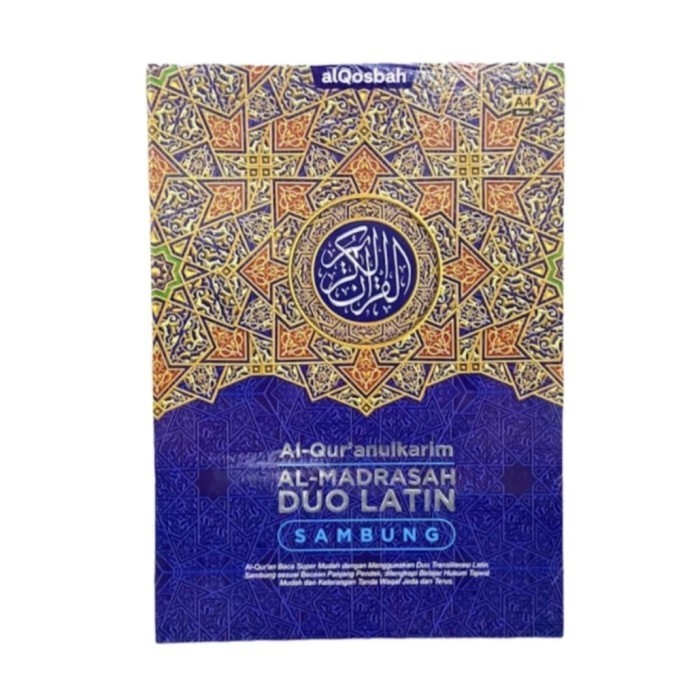 Al Quran Al Madrasah Duo Latin Sambung A5, Al Quran Latin Dan Terjemah