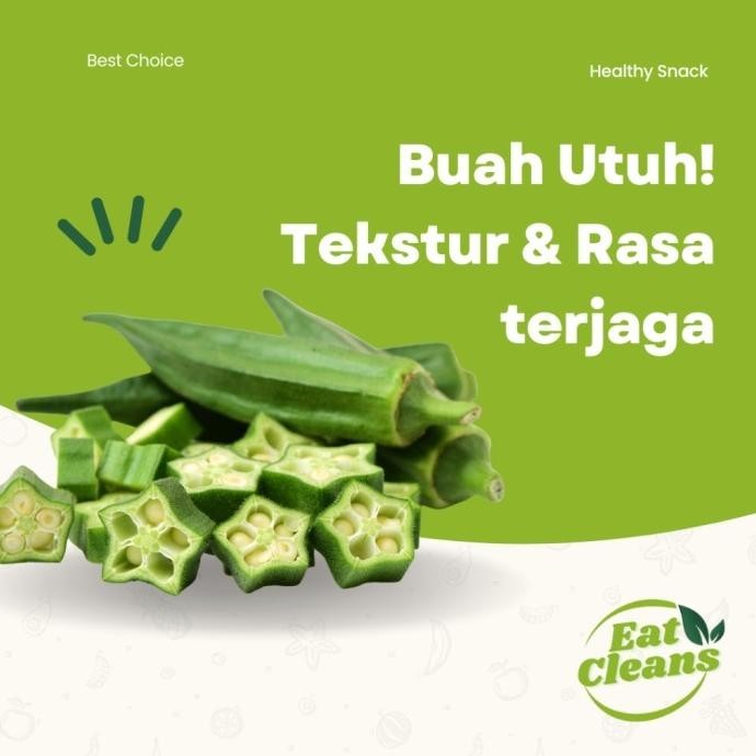 

Keripik Sayur Okra Crispy Cemilan Diet Snack Camilan Rendah Kalori HST