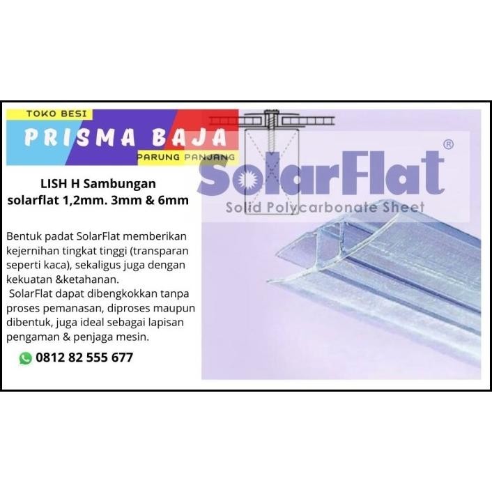 Lish H Sambungan Solarflat 1.2Mm, 3Mm Dan 6Mm