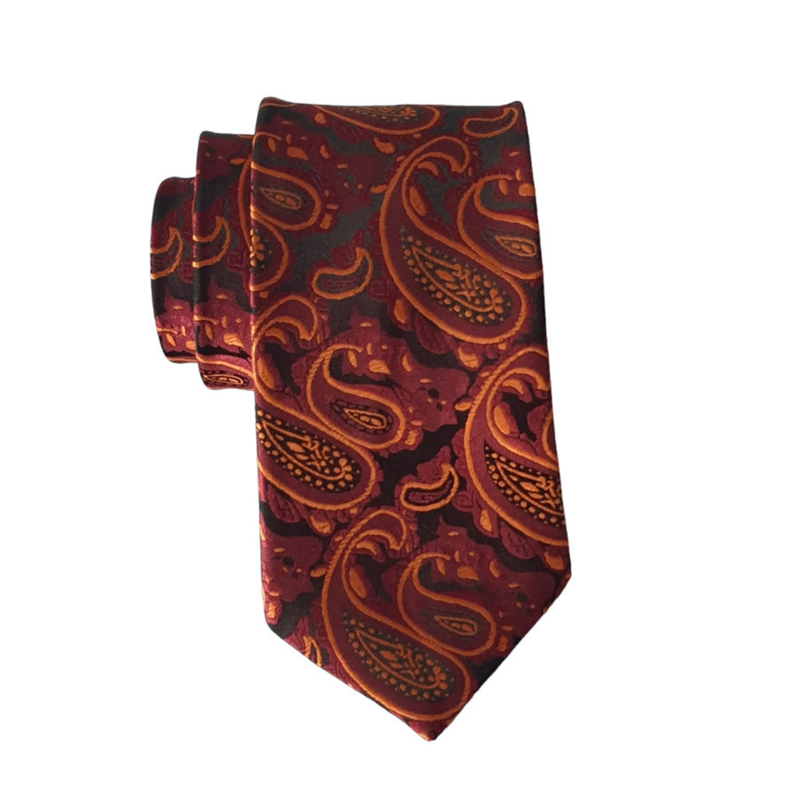 Dasi Batik - Orange Bata, Ikat Manual