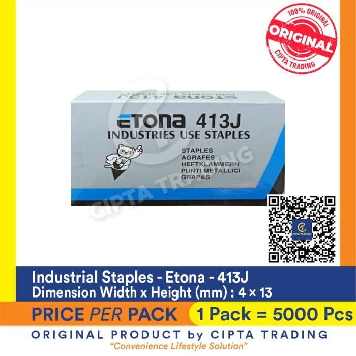 

Terbatas Industrial Staples - Etona - 413J Free Ongkir