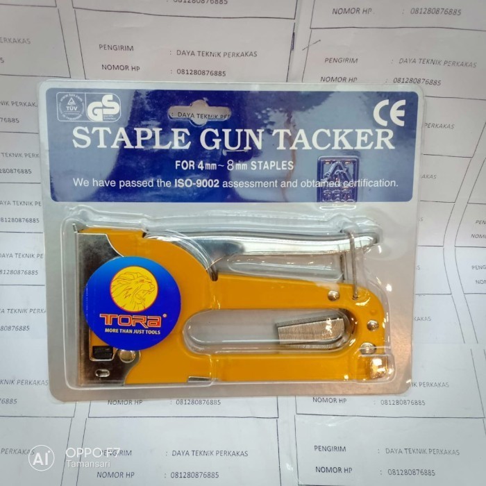 

Terbatas Tora - Staple Gun Tacker Manual Tora 4-8Mm - Gun Stapler Tora Bebas Ongkir