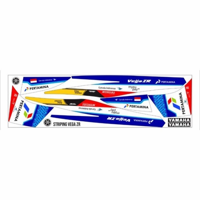 Baru Striping Stiker Yamaha Vega Zr - Stiker List Variasi Vega Zr Mandalika Bebas Ongkir