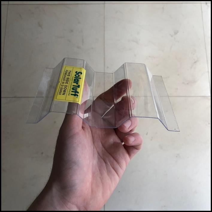 Solartuff Type Greca Clear 3.00 Meter - Atap Fiber Solartuff