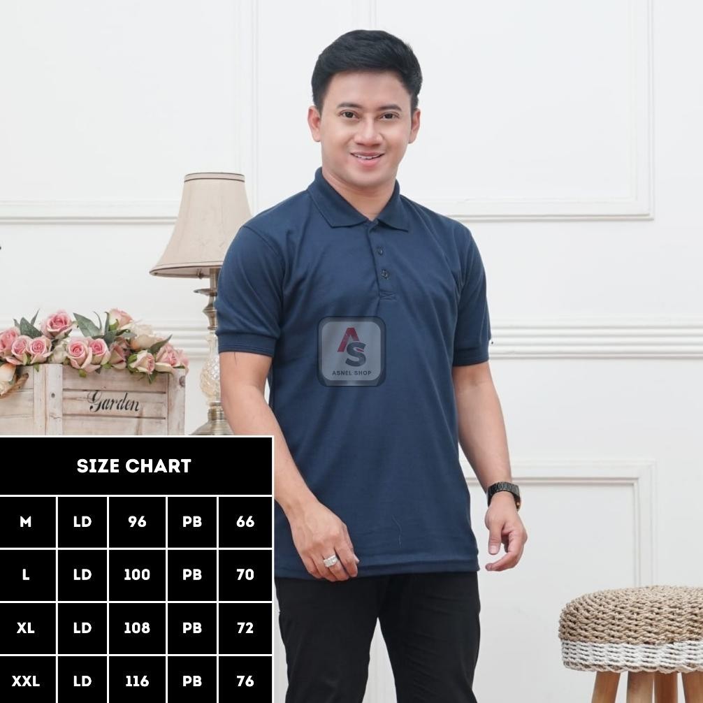 [16 WARNA] KAOS NEVADA POLOS BERKERAH MATCHING PRIA DEWASA M L XL XXL JUMBO BIG SIZE | POLO SHIRT ME