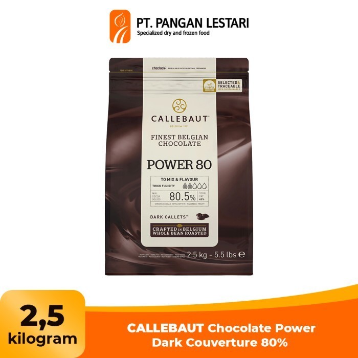 

Ready CALLEBAUT Chocolate Power Dark Couverture 80% 2,5 kg